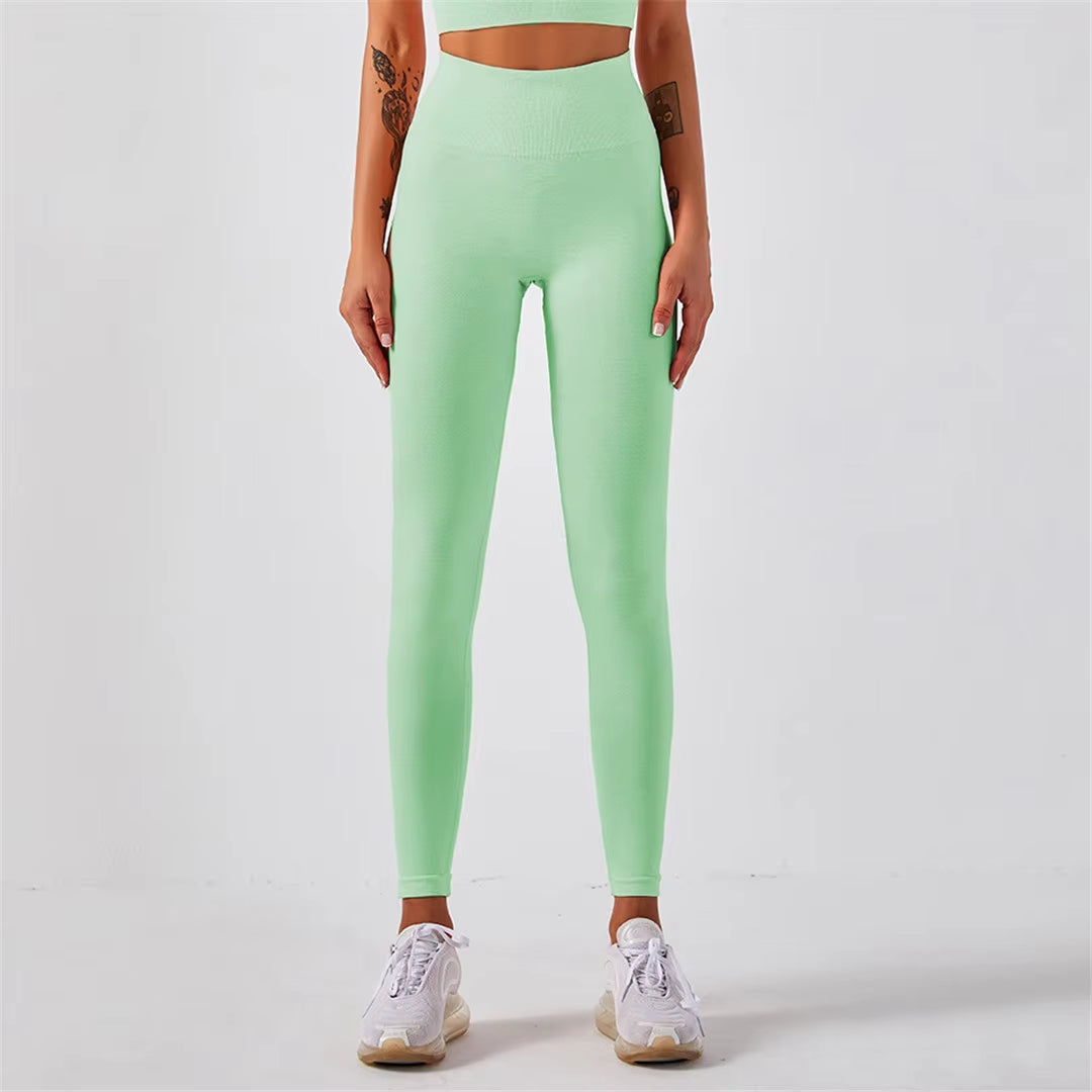 Sportswear Top 2Pcs Yoga Set Women Yoga Suit Short Sleeve High Waist Leggings Gym Quick Dry Yoga Wear Energy Fitness Suit A012