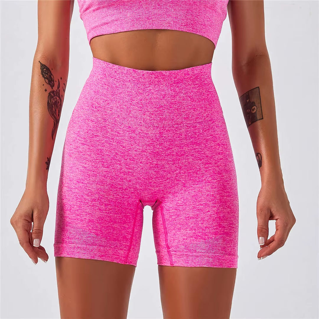 Sportswear Top 2Pcs Yoga Set Women Yoga Suit Short Sleeve High Waist Leggings Gym Quick Dry Yoga Wear Energy Fitness Suit A012
