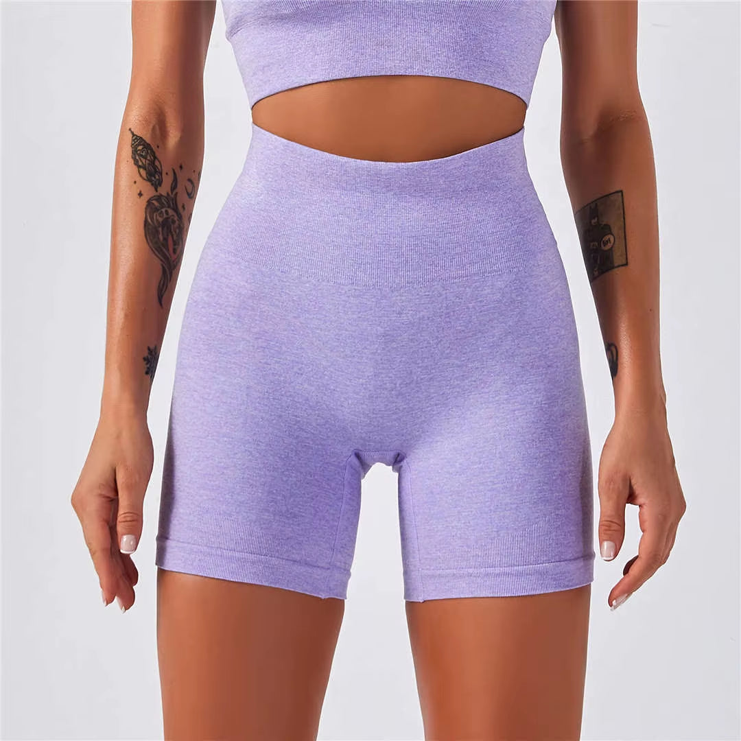 Sportswear Top 2Pcs Yoga Set Women Yoga Suit Short Sleeve High Waist Leggings Gym Quick Dry Yoga Wear Energy Fitness Suit A012